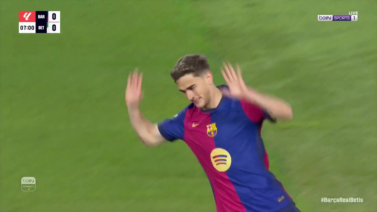 🚨🚨🚨🚨🚨🚨🚨🚨🚨🚨🚨🚨🚨🚨 برشلونة يتقدم ويسجل الهدف الأول على ريال بيتيس غافي يسجل بعد صناعة جميلة من فيران توريس برشلونة 1-0 ريال بيتيس