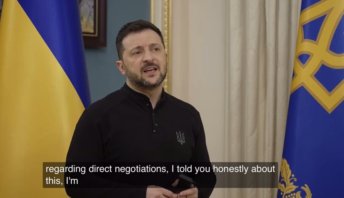 Zelensky: We can talk with Russians in any format. Russia doesn’t want ceasefire, peace. French and British troops will be first in Ukraine as security. The US is close to imposing more sanctions on Russia. 0/