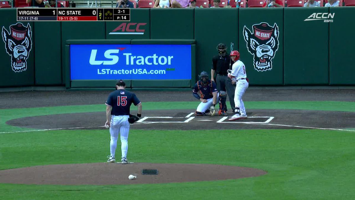 DeCriscio sends it DeGONE. B2 | NCSU 1, UVA 1