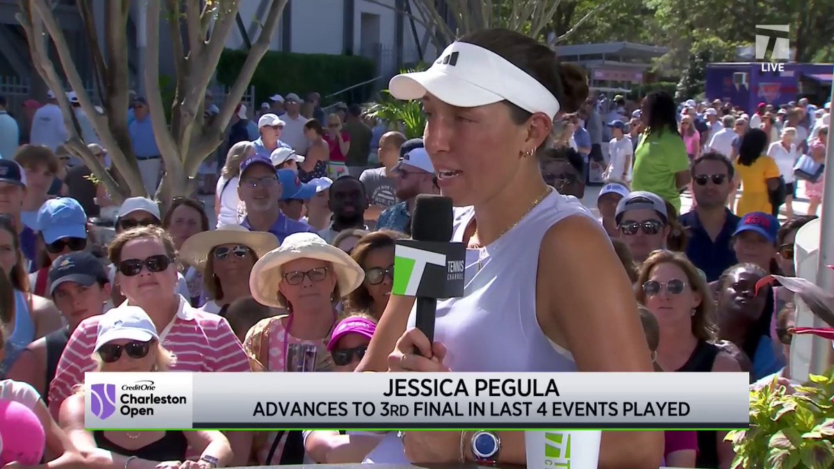 Jessica Pegula believes women’s sports will continue to gain more popularity with more exposure 📈 #CharlestonOpen