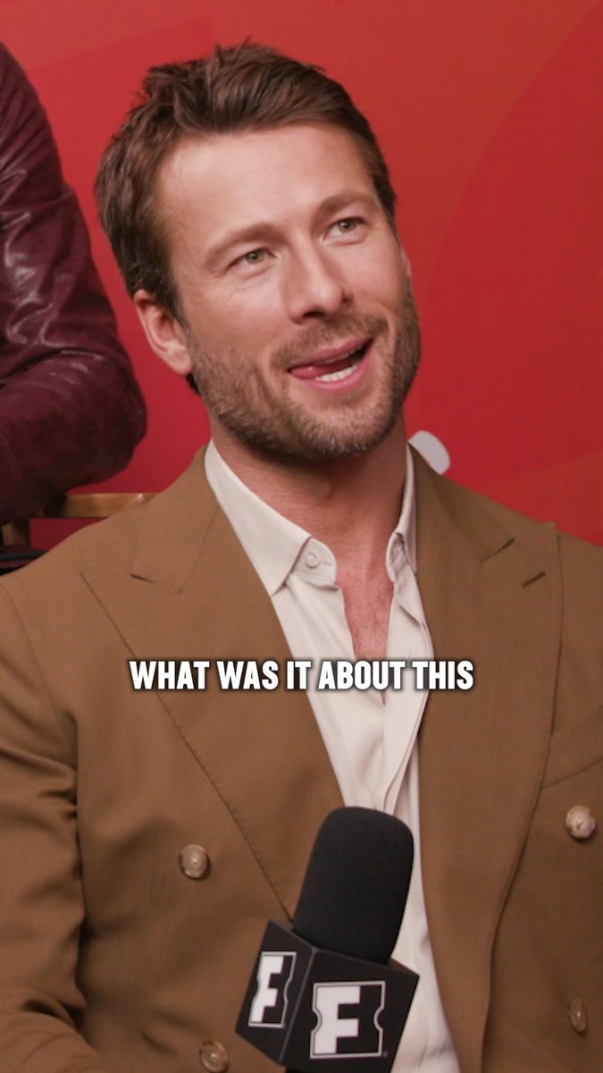 Edgar Wright wanted Glen Powell to star in #TheRunningMan but he needed Stephen King’s approval. So Wright sent him Powell’s #HitMan. Here’s the story, via Fandango at #CinemaCon