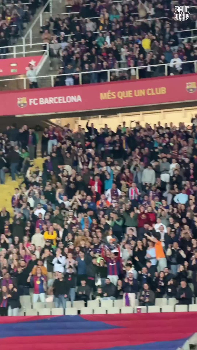 🏟️ Today's attendance: 47,043 Gràcies, culers! 👏👏👏 #BarçaBetis