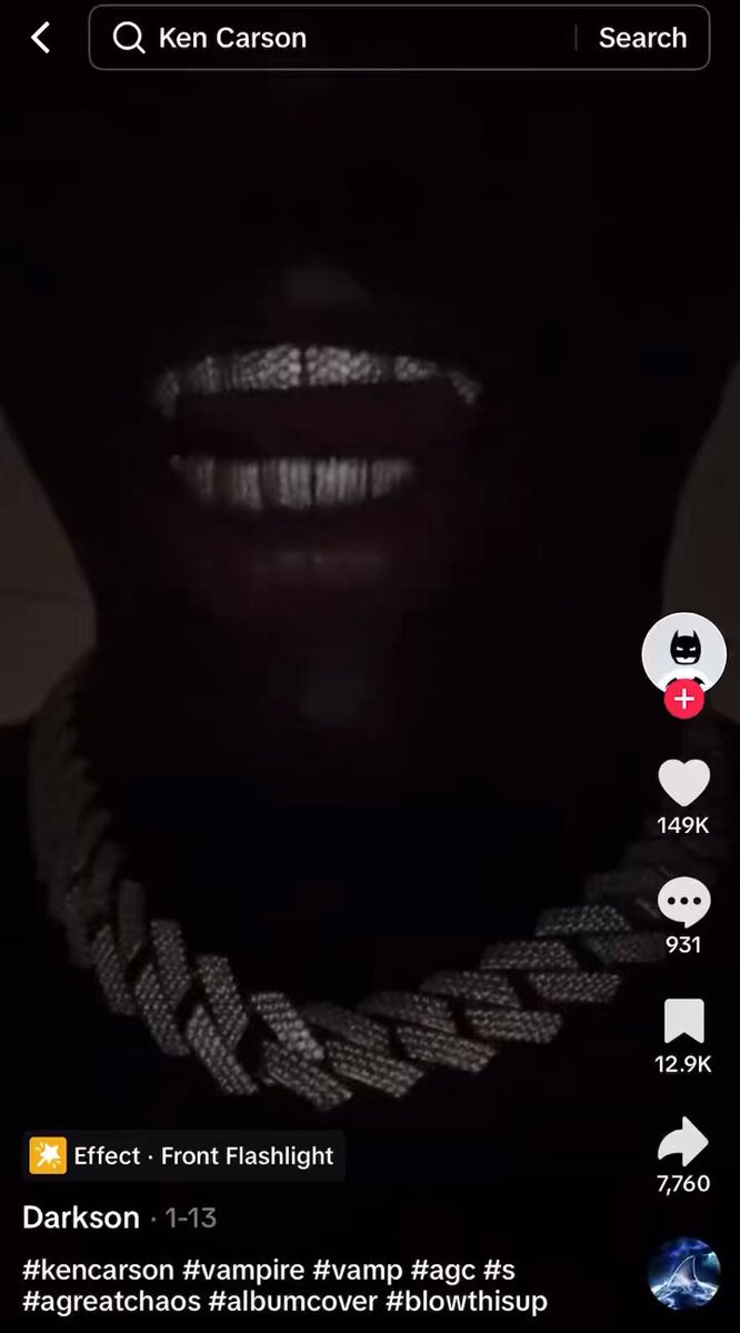 Ken “Darkson” with the Baba chain is far worse than this guy😭