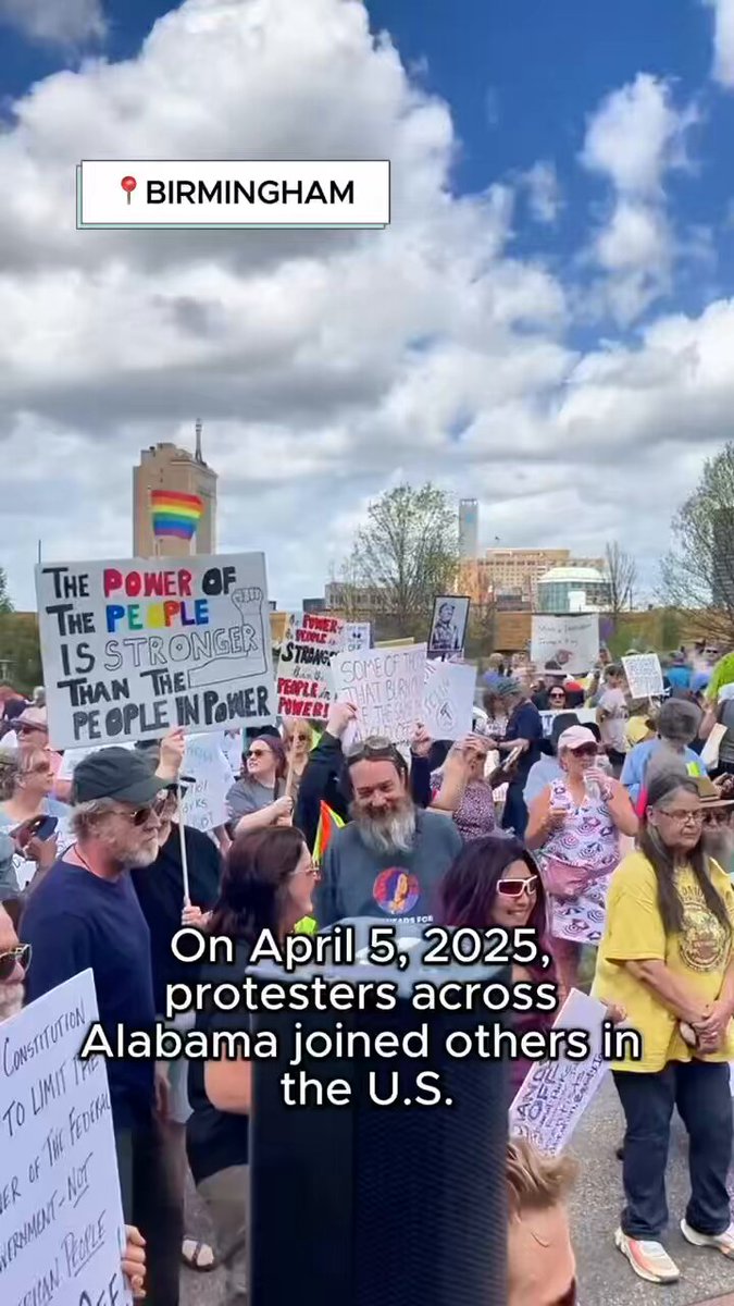 Alabamians protested in Hands Off! protests across the state and nation opposing actions taken by President Donald Trump and Elon Musk regarding government downsizing, the economy, human rights and more.