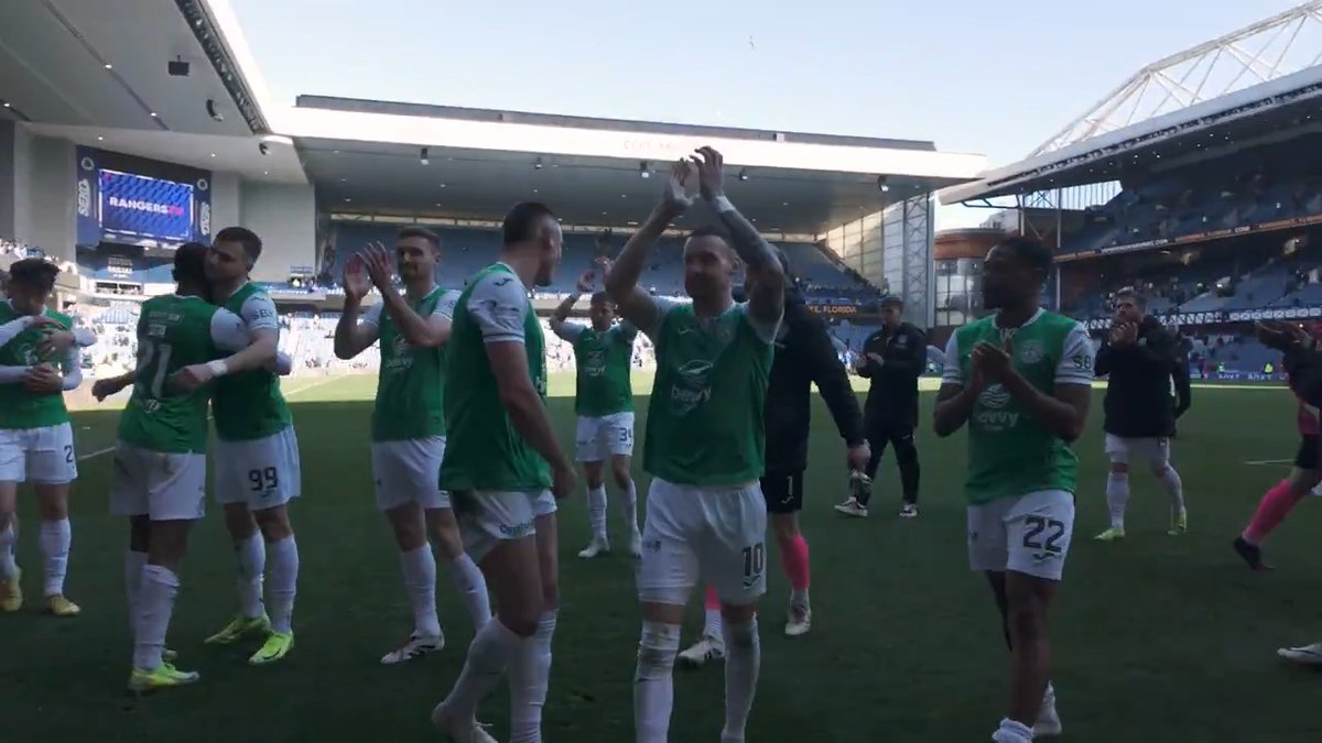 Thank you to all the Hibees who made the trip to Glasgow today! 👏 Enjoy the rest of your weekend! 💚