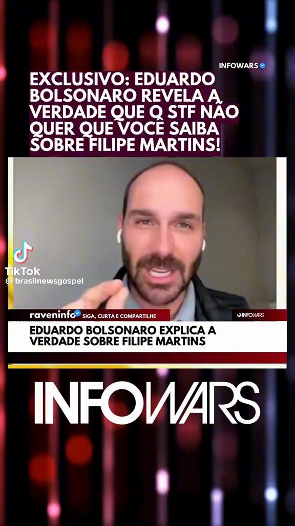 🚨 Eduardo Bolsonaro🇧🇷 já está mostrando serviço nos EUA 🚨 Eduardo explica a verdade sobre a trama da “visita” de Felipe Martins aos Estados Unidos