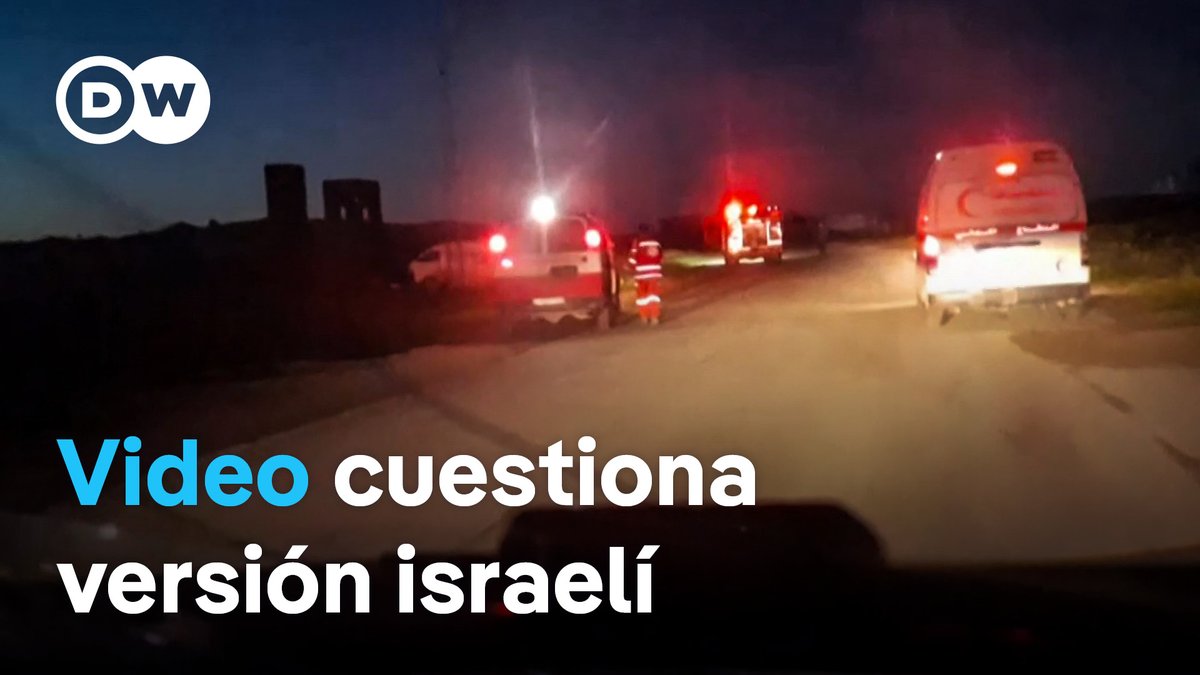 Imágenes de la Media Luna Roja Palestina mostrarían ataque israelí contra convoy de #ambulancias en Gaza Inicialmente, el Ejército israelí afirmó que los vehículos tiroteados el pasado 23 de marzo conducían sin luces de emergencia, y que se trataba de terroristas. En el #ataque murieron 15 miembros de personal sanitario. Tras la publicación del video, el Ejército israelí investiga ahora por qué los soldados abrieron fuego. /cmw
