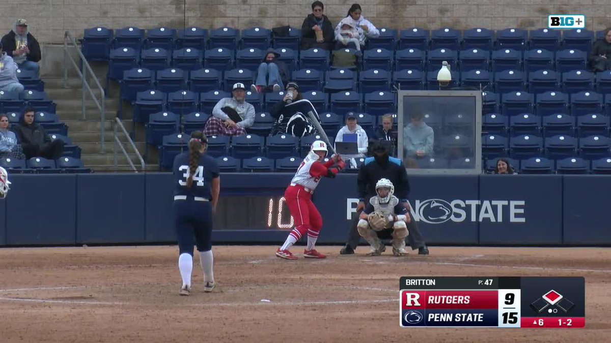 OH MY ๐คฏ THIS PLAY #NCAASoftball #SCTop10 x ๐ฅ B1G+ / Penn State Softball
