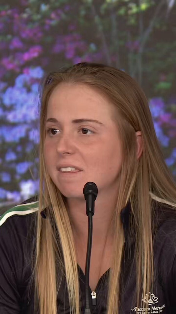 Carla Bernat Escuder was incredible in the interview room after winning the Augusta National Women's Amateur