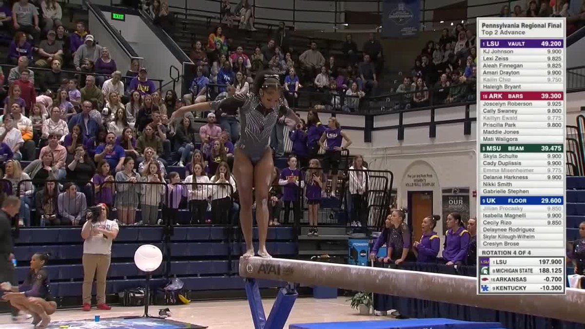 NIKKI SMITH NAILS IT 💥 Michigan State Gymnastics #B1GWGym on ESPN+ 🎥