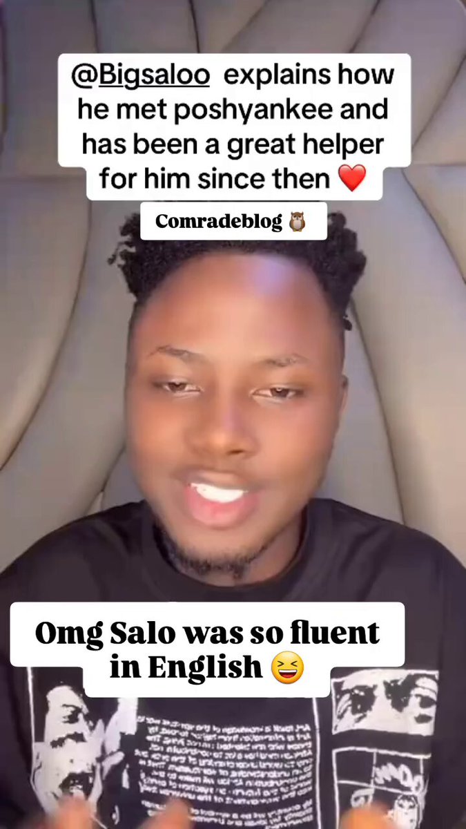 Salo is speaking English fluently keh 😳😂😂