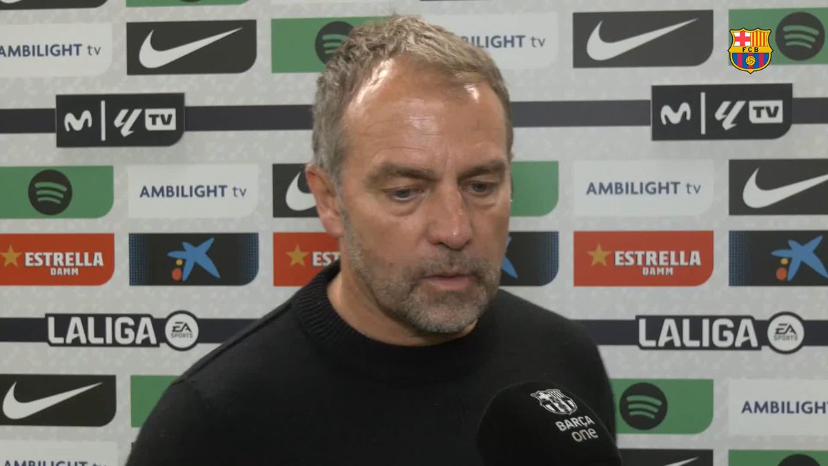 🎙️ HANSI FLICK: “One game less and one point more.”