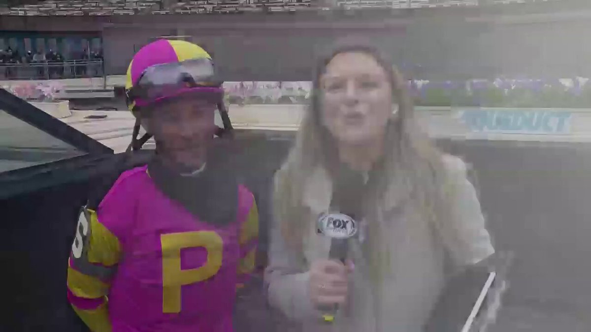 "4,000 man... a little boy from the bayou, to be doing this much work in the Big Apple, it's my dream come true. I love this sport." – Kendrick Carmouche reflects on his milestone moment at Aqueduct. 🎙️ Maggie Wolfendale