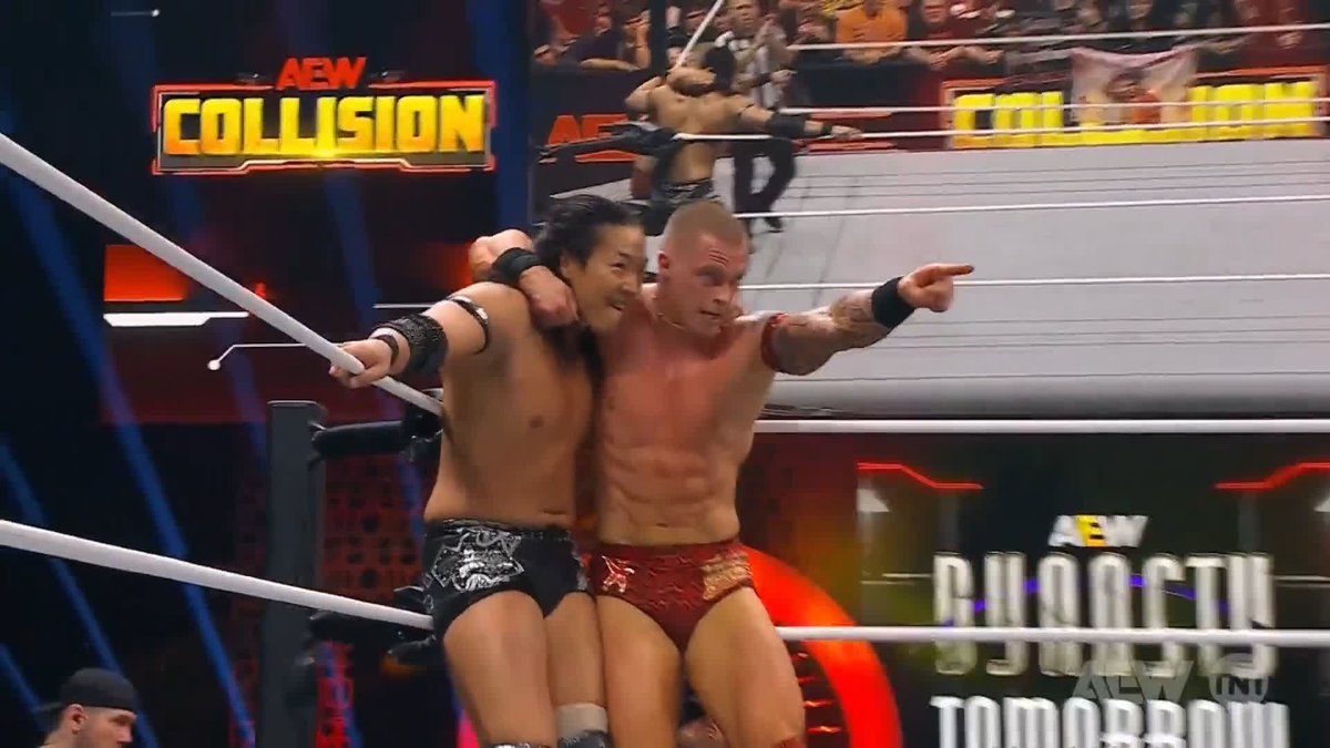 SEAMLESS Teamwork back and forth! Watch #AEWCollision on TNT + Max Kyle Fletcher カイル・フレッチャー | Konosuke Takeshita | “The MONSTAR” Will Hobbs | #TomohiroIshii