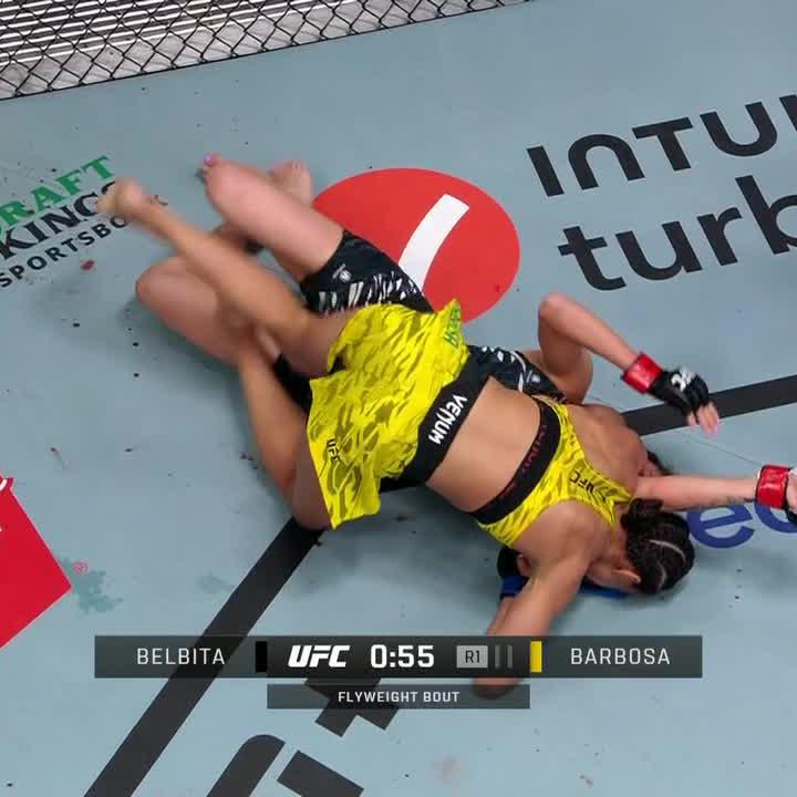 Dione Barbosa shuts it down in round one 💪 #UFCVegas105