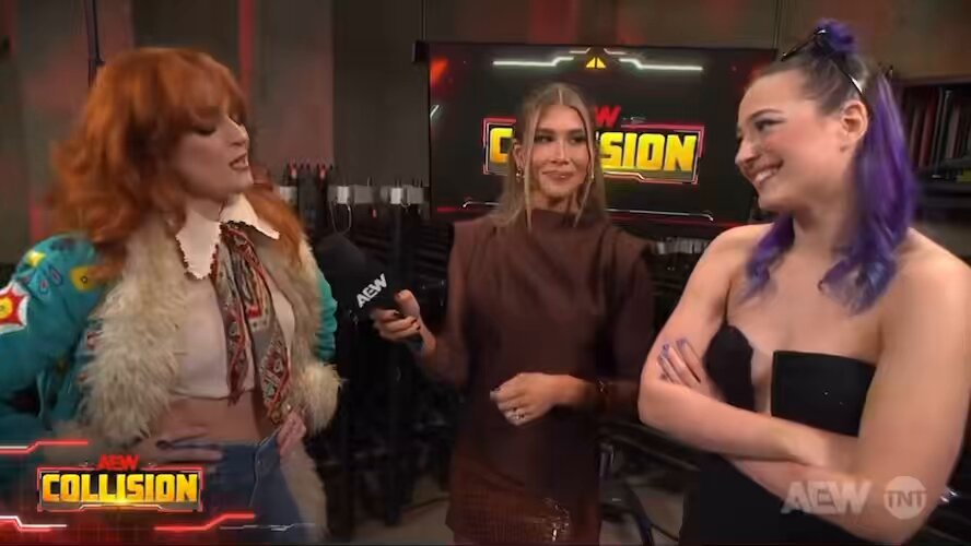 Jamie Hayter trying to turn Billie Starkz against Athena?🤔 We're definitely getting Jamie vs Athena in the Owen Hart Final!