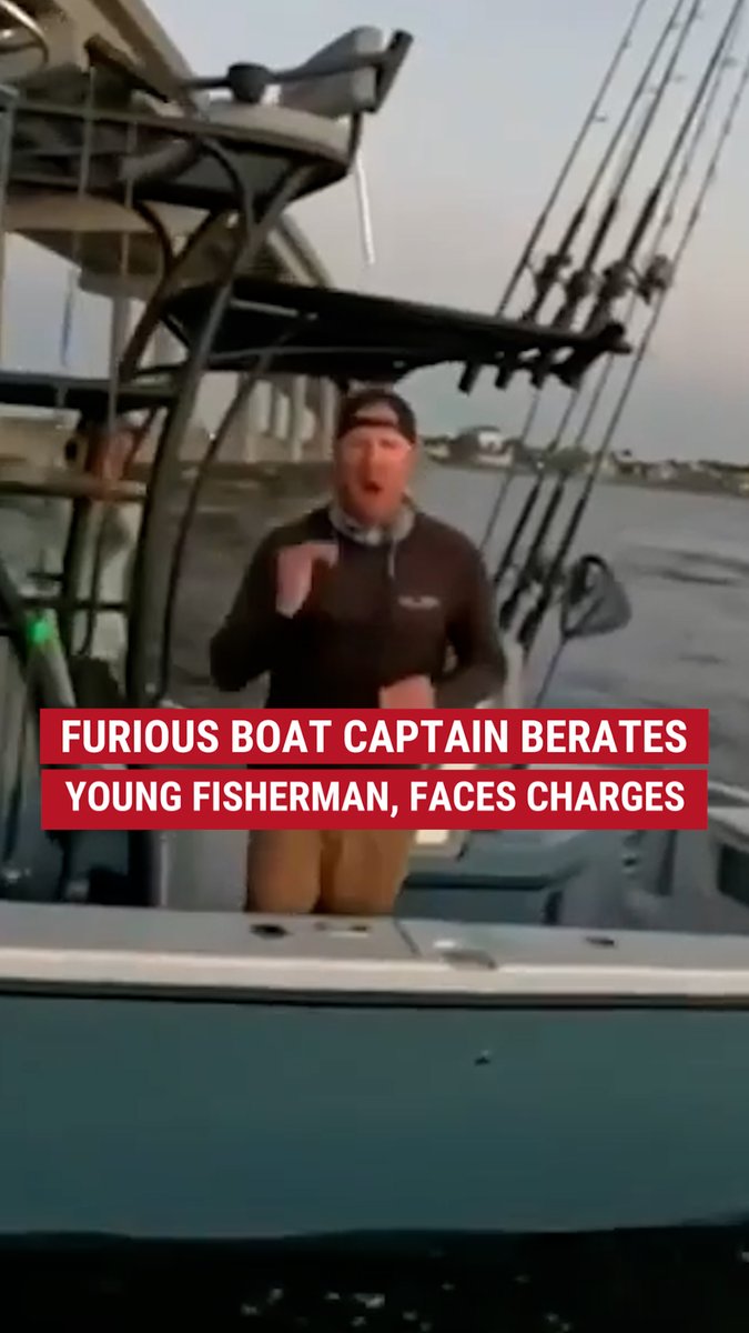 'I'M A KID, BRO': A charter boat captain has been charged with burglary after boarding a young fisherman's boat and berating him. Brock Horner, 40, apologized through an attorney and praised the young man for how he handled the situation.