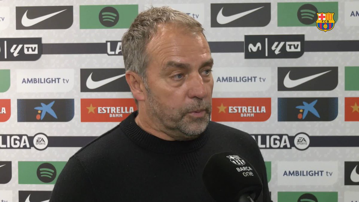 🎙️ HANSI FLICK: “Four matches with three wins and one draw...it's not time to be disappointed...I'm positive."