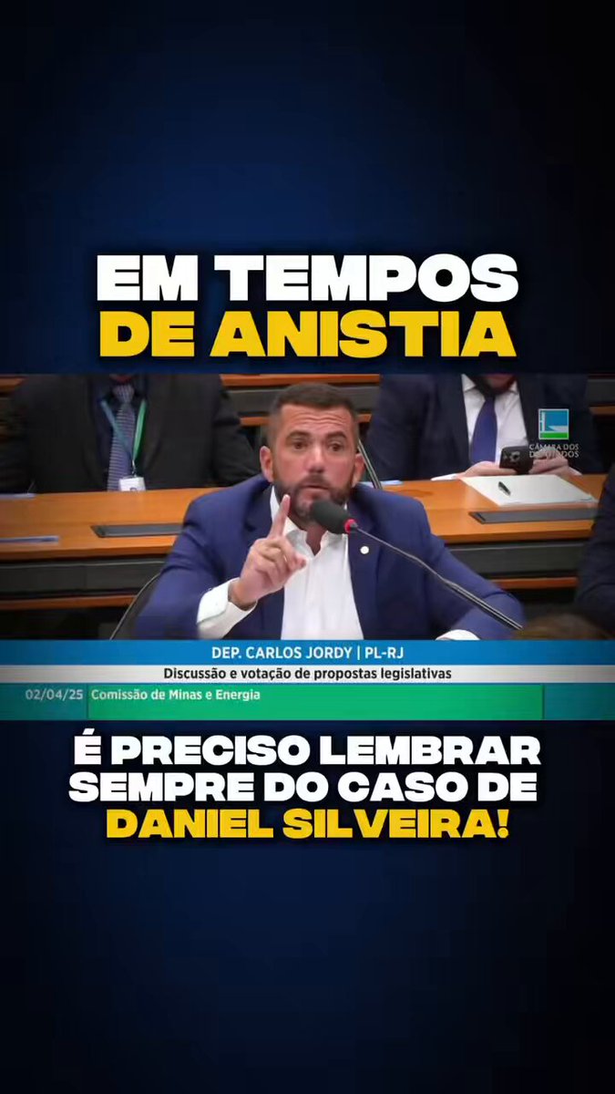 Em tempos de mobilização pela anistia, é preciso lembrar sempre do caso mais emblemático de um preso político no Brasil, Daniel Silveira. Se hoje vivemos essa tirania do judiciário, em grande parte se deve à covardia que fizeram com ele.