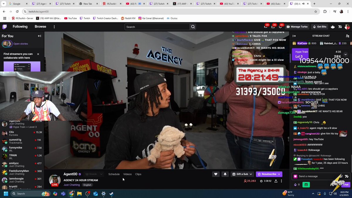 Kai Cenat reveals he is currently in the process of getting a license to own a pet Zebra which will be in the background of his streams 😭😭