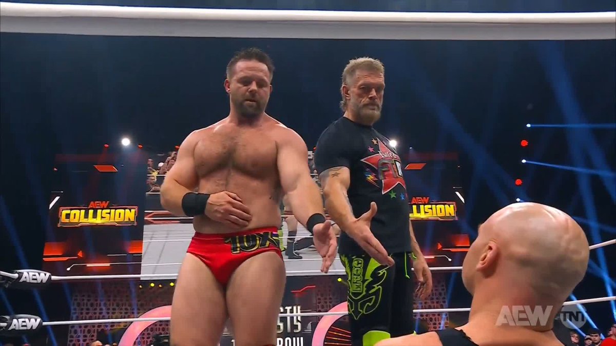 A sign of cohesion from Rated FTR! Watch #AEWCollision on TNT + Max Daniel “Cash” Wheeler | Dax FTR | Adam Copeland