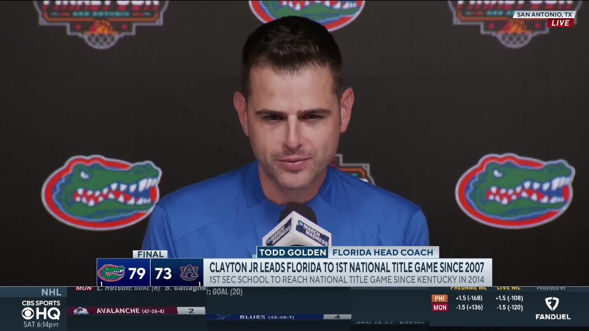 "It's pretty incredible, man... In three years, been fortunate to build a great staff that is aligned, that works really hard for each other. And then we've just accumulated a great group of guys." — Florida Gators Men’s Basketball head coach Todd Golden after Final Four win over Auburn