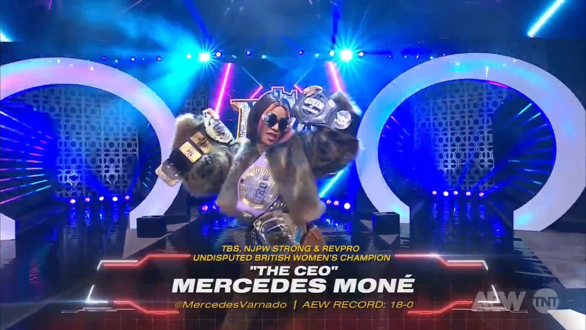 It's MAIN EVENT Time with your C-E-O! Watch #AEWCollision on TNT + Max Mercedes Moné Varnado