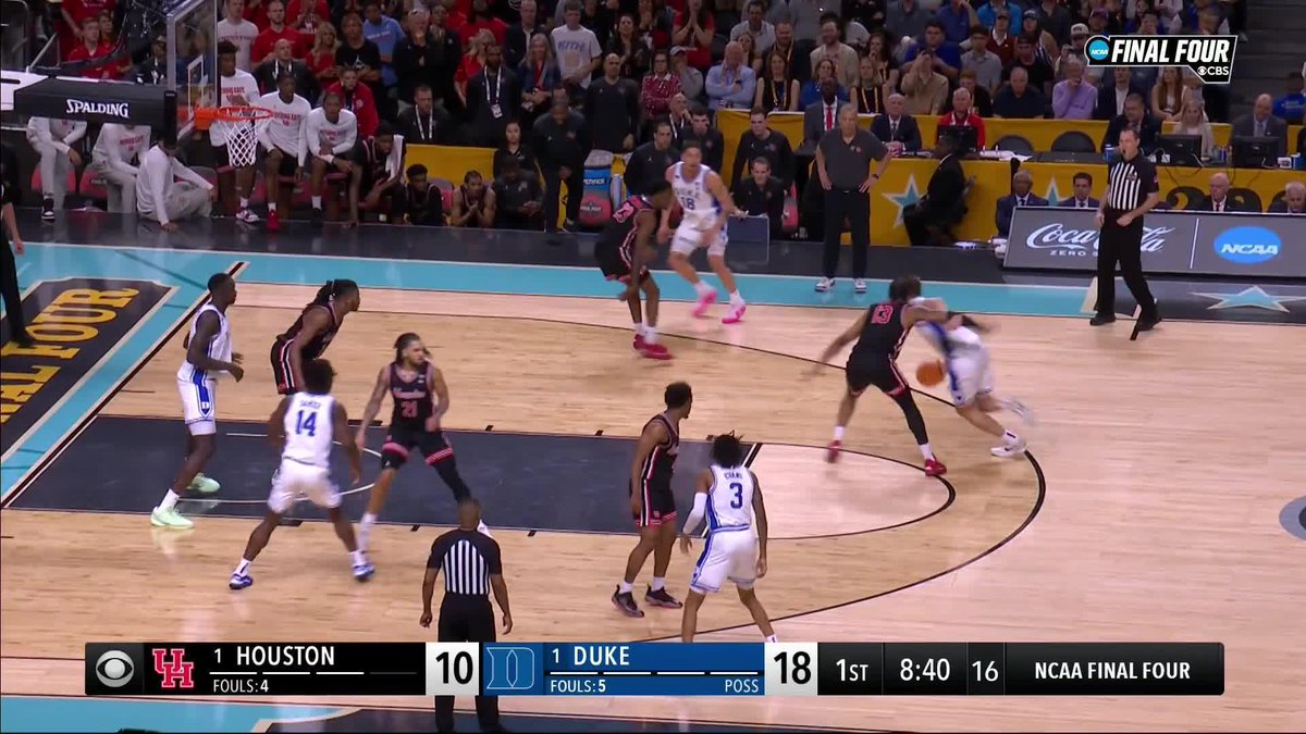 The Cougars turning defense to offense 👀 #MarchMadness Houston Men's Hoops 🏀 🐾