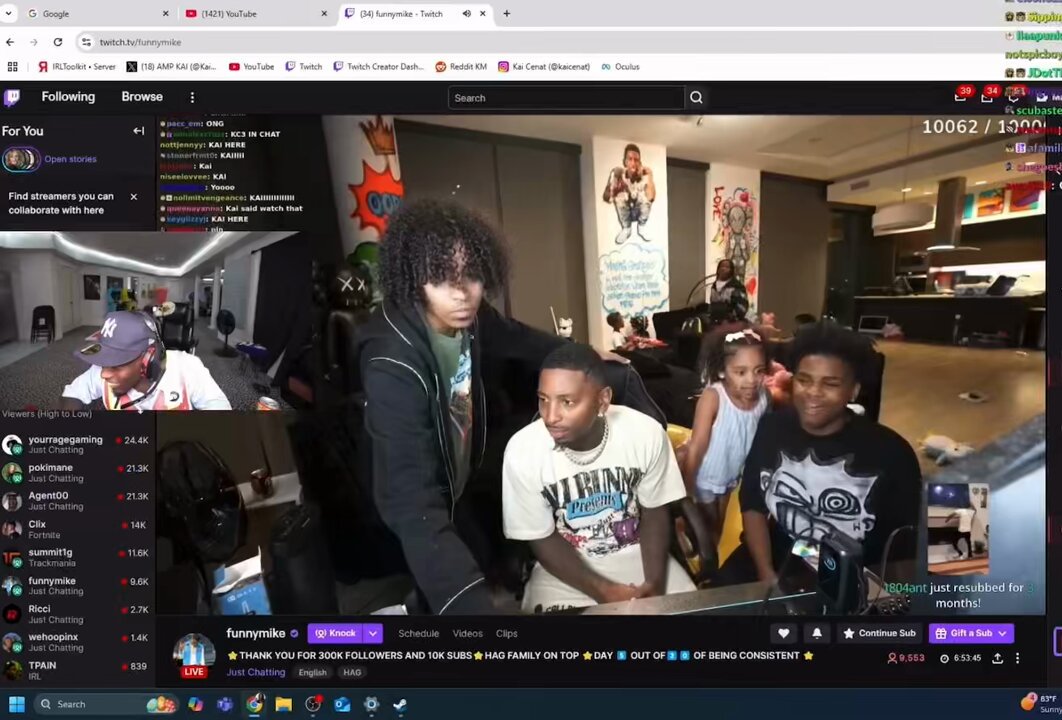 Kai just jump scared FunnyMike 😭😭