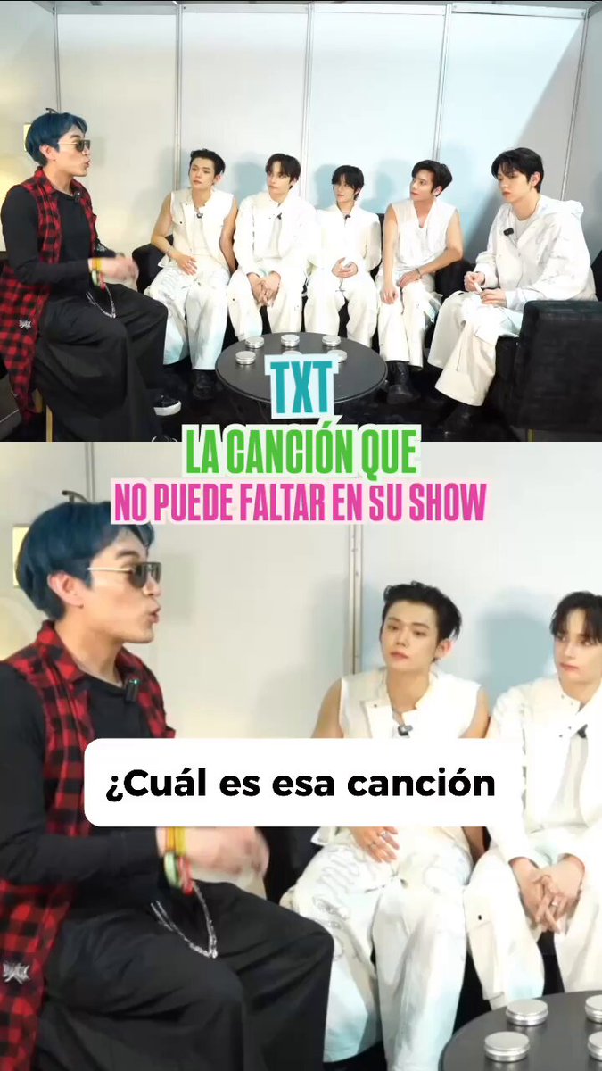 #TXT revela cuál es la canción que no puede faltar en el escenario 🎶🩵👇 #투모로우바이투게더 #TOMORROW_X_TOGETHER #TXT #TXTinvadeAXEceremonia #MoAxe #MoAxeTeca