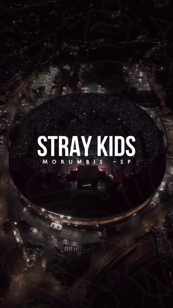 Beautiful aerial view of Stray Kids’ impressive crowd (+66k) for their sold out show in São Paulo, Brazil🇧🇷 #dominATE_SAOPAULO #LatamIsStrayKidsHome