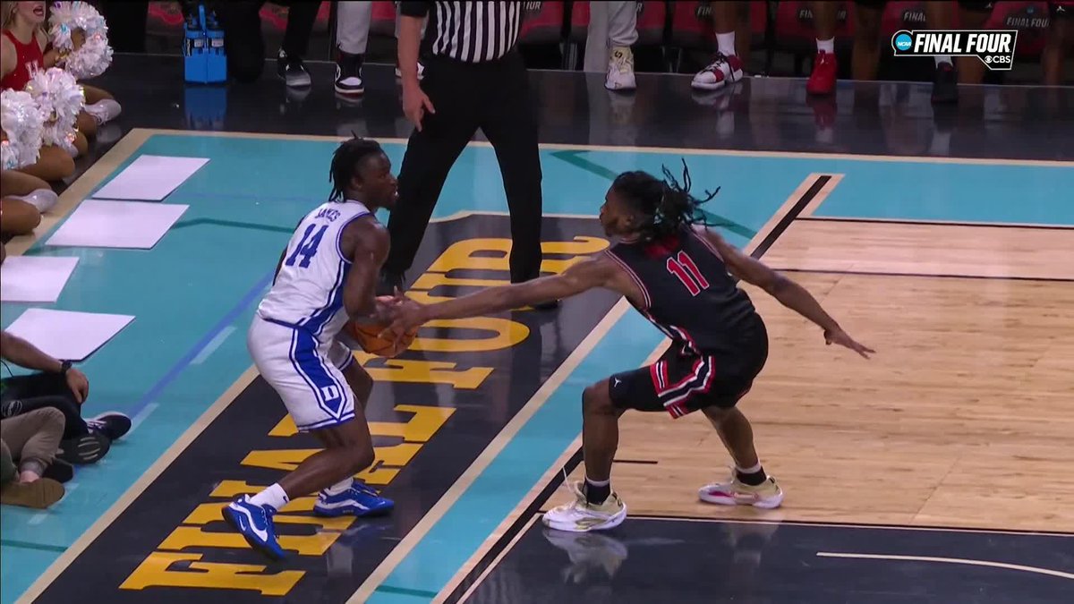 Joseph Tugler picks up a technical foul after reaching over and making contact on the inbounds pass.