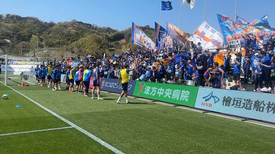 🔷-𝙒𝘼𝙍𝙈𝙄𝙉𝙂 𝙐𝙋-🔶 全員で勝利を🔥 試合観戦は #DAZN 📲 #vvaren #獲るぞTEPPEN #今治長崎