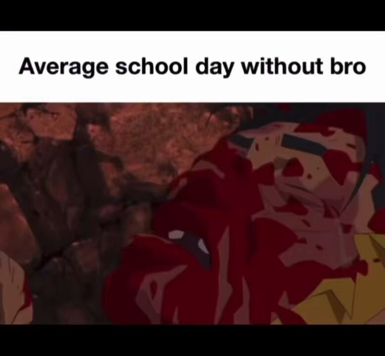 Let’s be honest school is boring without bro… 😔 #INVINCIBLE