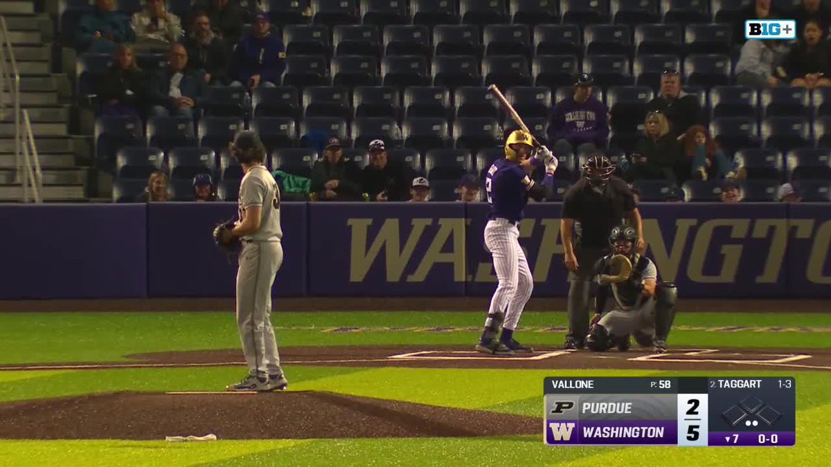 Oh My!! Another 💎 by BR in CF 👀 Robs UW's top hitter of extra bases & gives Michael Vallone his 3rd straight 1-2-3 inning. #BoilerUp Big Ten Baseball Of Note: B-Rog picked up his 🕶️ on the warning track