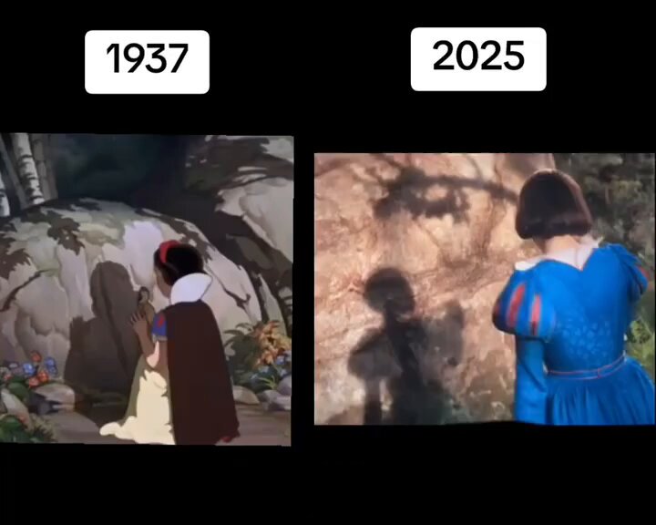 Snow White original vs Rachel Zegler version.