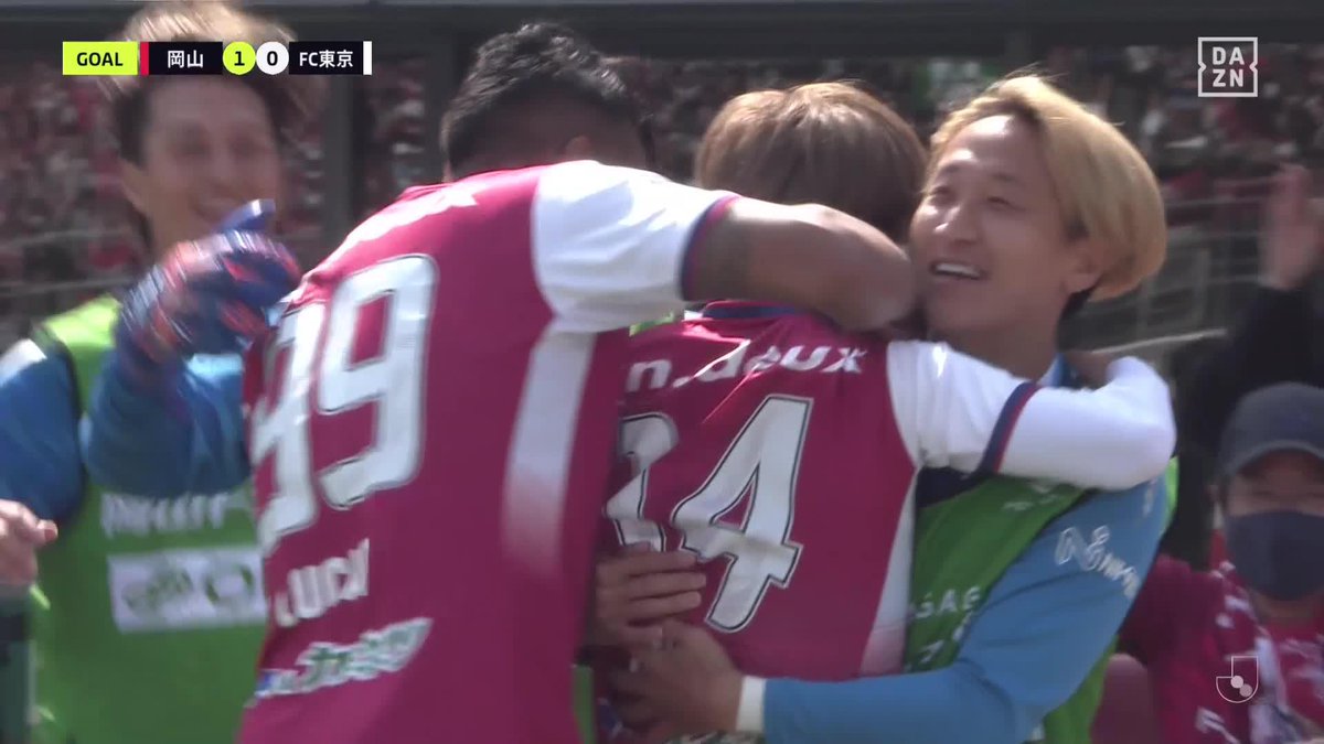 晴れたる吉備の国に雉が舞った エリア外からの超絶ゴラッソ #田部井涼 J1初ゴール 🏆明治安田J1第9節 🆚岡山×FC東京 🆓#DAZN LIVE配信中 #Jみようぜ #Jリーグ #岡山FC東京