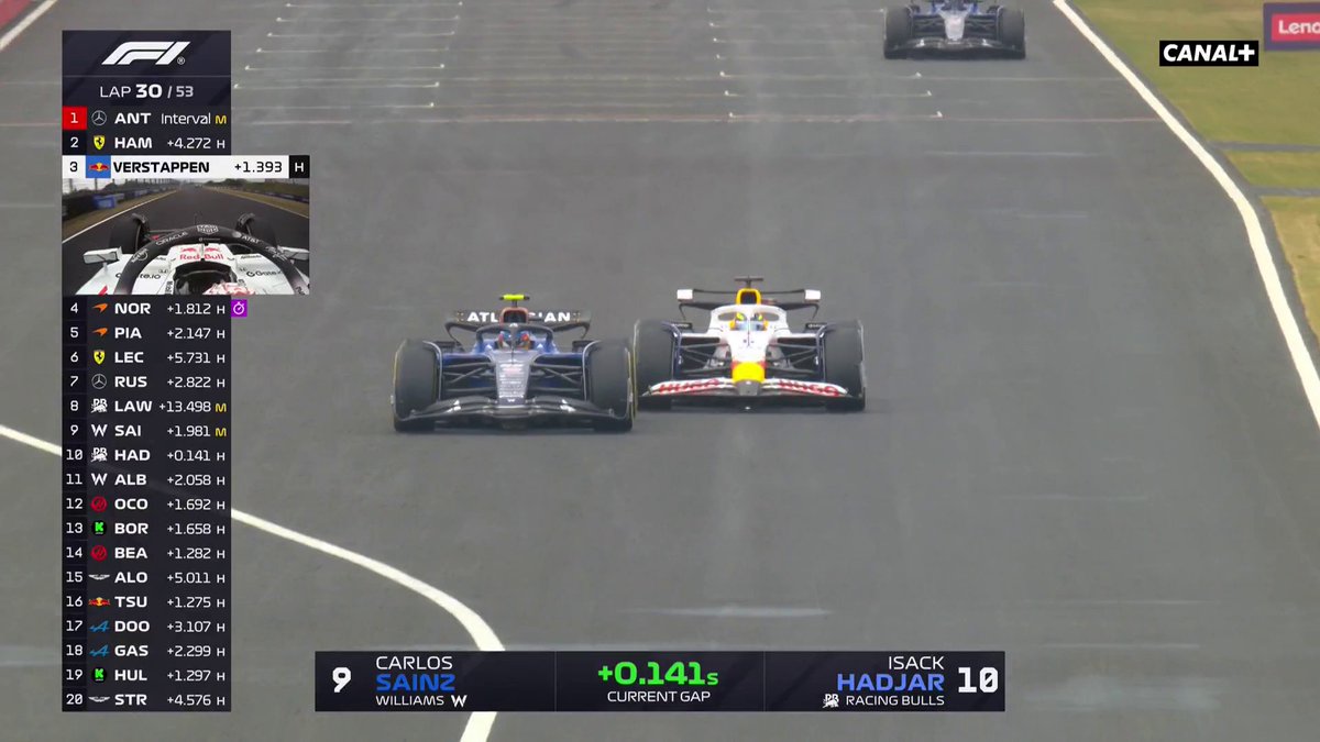 Ce dépassement d'Isack Hadjar sur Carlos Sainz 🔥 #JapaneseGP #F1