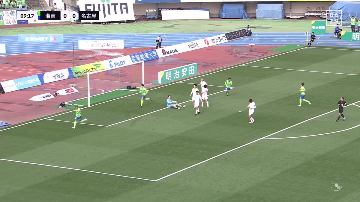 #モーメントブースター でシェアして盛り上がれ!​ ⚽️ゴール (9:15) 👟Sho Fukuda​​ 🆚湘南ベルマーレ vs 名古屋グランパス ​📺​DAZNでライブ配信中​ #DAZN #FanZone