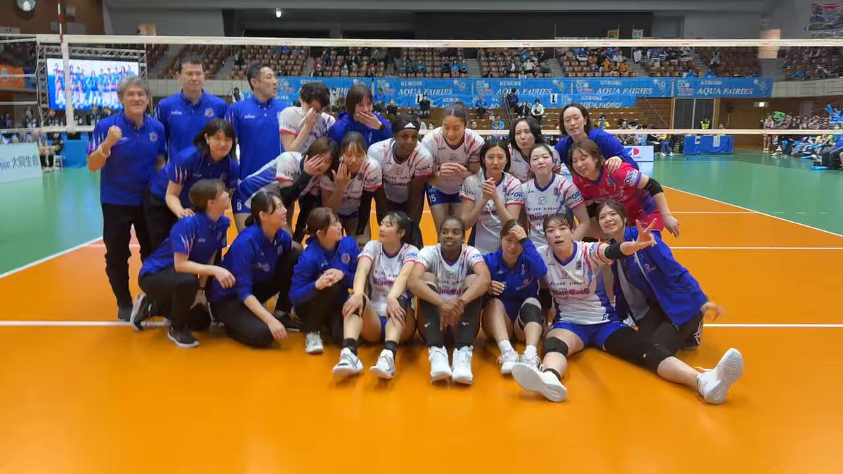 ＼19勝目〜✨／ 最後までたくさんの応援、本当にありがとうございました💙📣🏐 #PFUブルーキャッツ石川かほく #がんばろう能登 #がんばろう石川