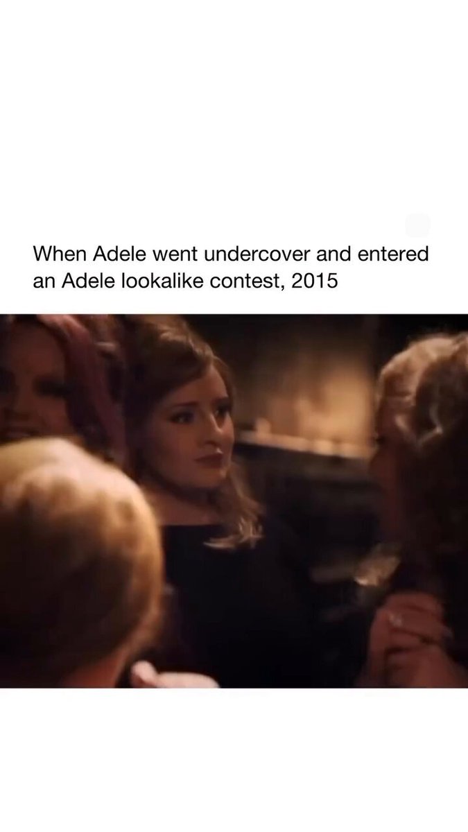 When Adele went undercover and entered an Adele lookalike content in 2015 🥹