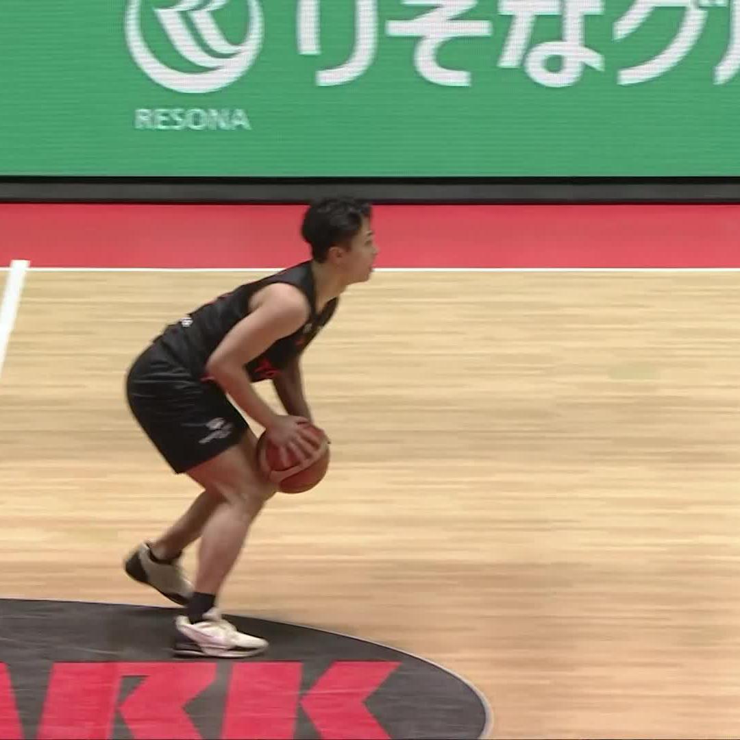 これが入ってしまう… 大倉颯太も思わずこの笑顔😄 大倉颯太 Sota Okura 📲バスケットLIVE配信