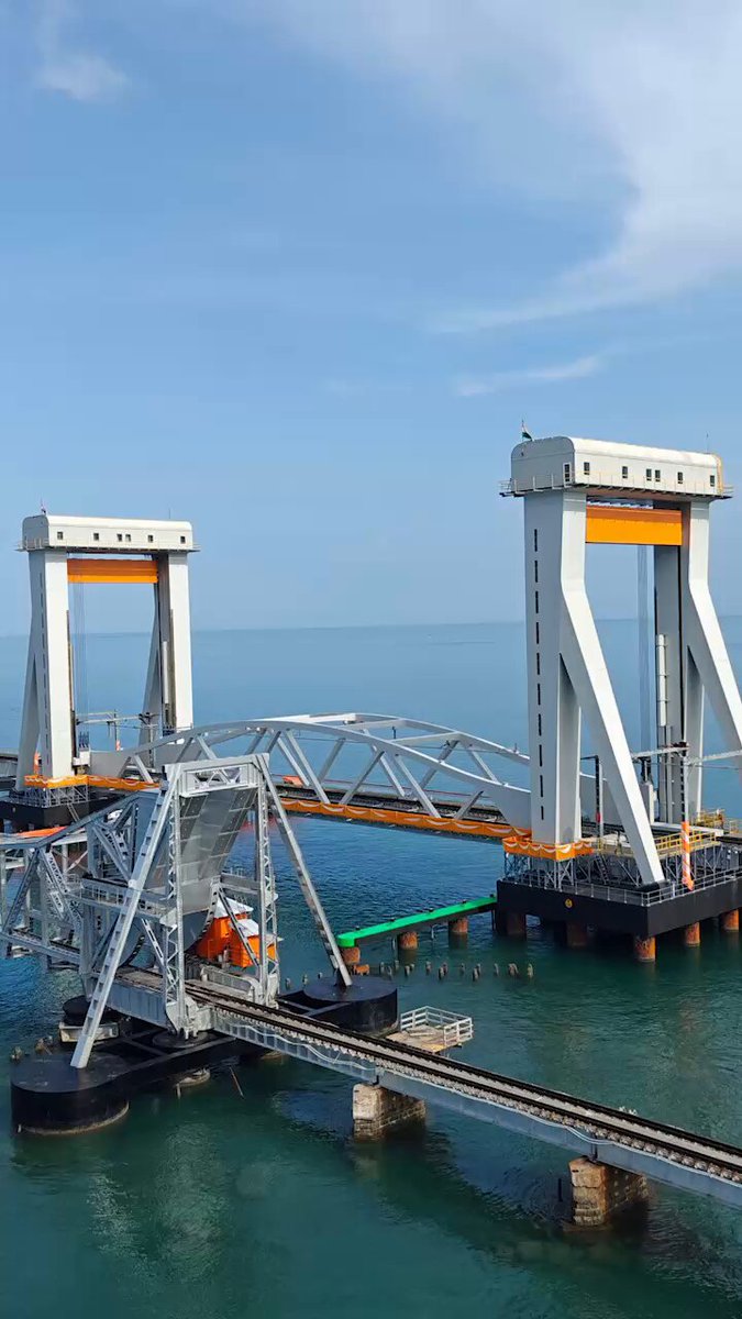 Shortly… PM Narendra Modi Ji will inaugurate the New Pamban Bridge and flag off the new Rameswaram-Tambaram (Chennai) train service. 📍Tamil Nadu