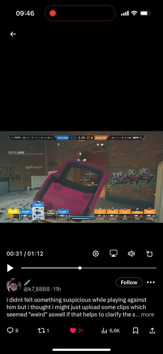 After +10K Hours and probably +1K cheater matches I can tell you he is cheating for sure. Most of the times he is focusing people through Walls just for a few seconds but he is. His aim is actually pretty bad. Its okay if you have calls but those calls don’t tell you where to center your crosshairs at. Just take a look at the paused sections in the clip.