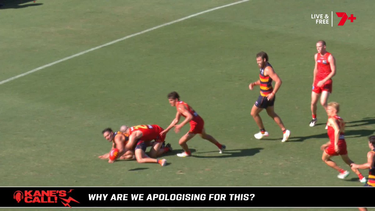 "Why does the AFL clarify some umpiring decisions that are wrong and not others?" Kane Cornes on the Izak Rankine no-call 👇