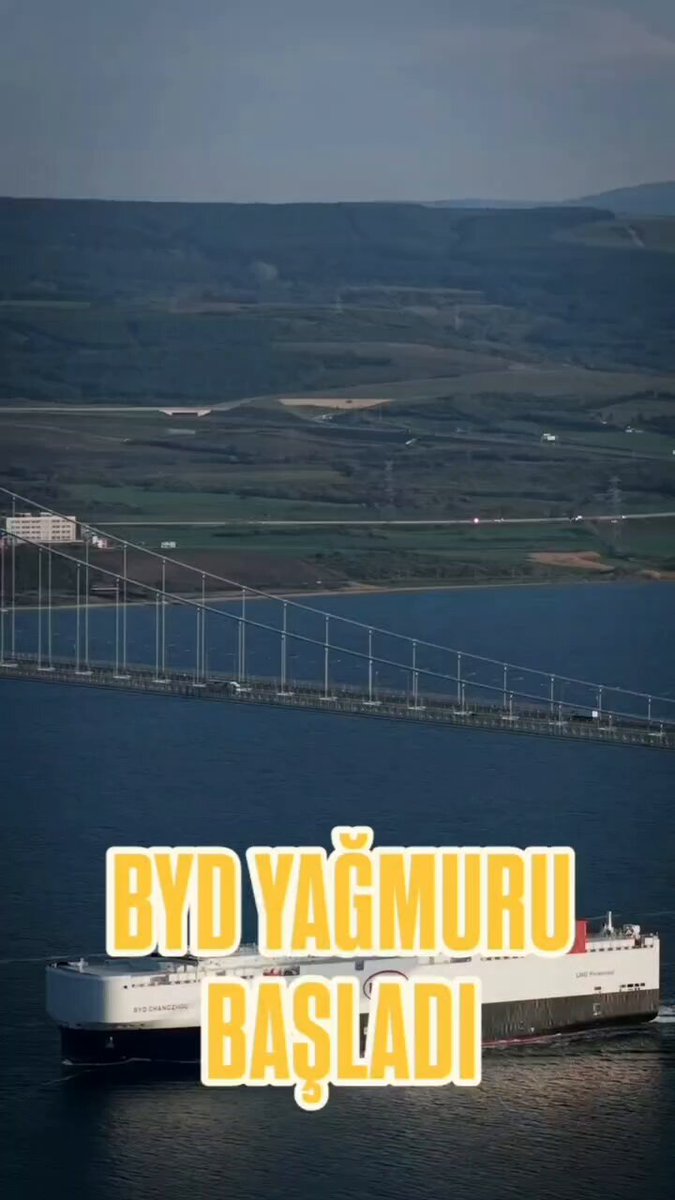 TÜRKİYE'YE BYD YAĞMAYA BAŞLADI ‼️ 👉 Kocaeli Derince’deki Safiport Limanı’na yanaşan 7.000 araç kapasiteli dev BYD CHANGZHOU gemisi Nisan ayı araçlarını getirdi. . Reklam #BYD #Dolphin #Seal