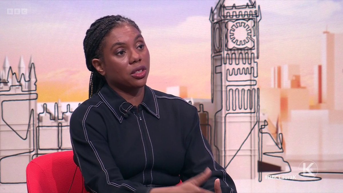 "It's shocking that we have Labour MPs who other countries will not allow through" Conservative leader Kemi Badenoch says countries must be able to "control their borders" after two Labour MPs were denied entry to Israel #BBCLauraK