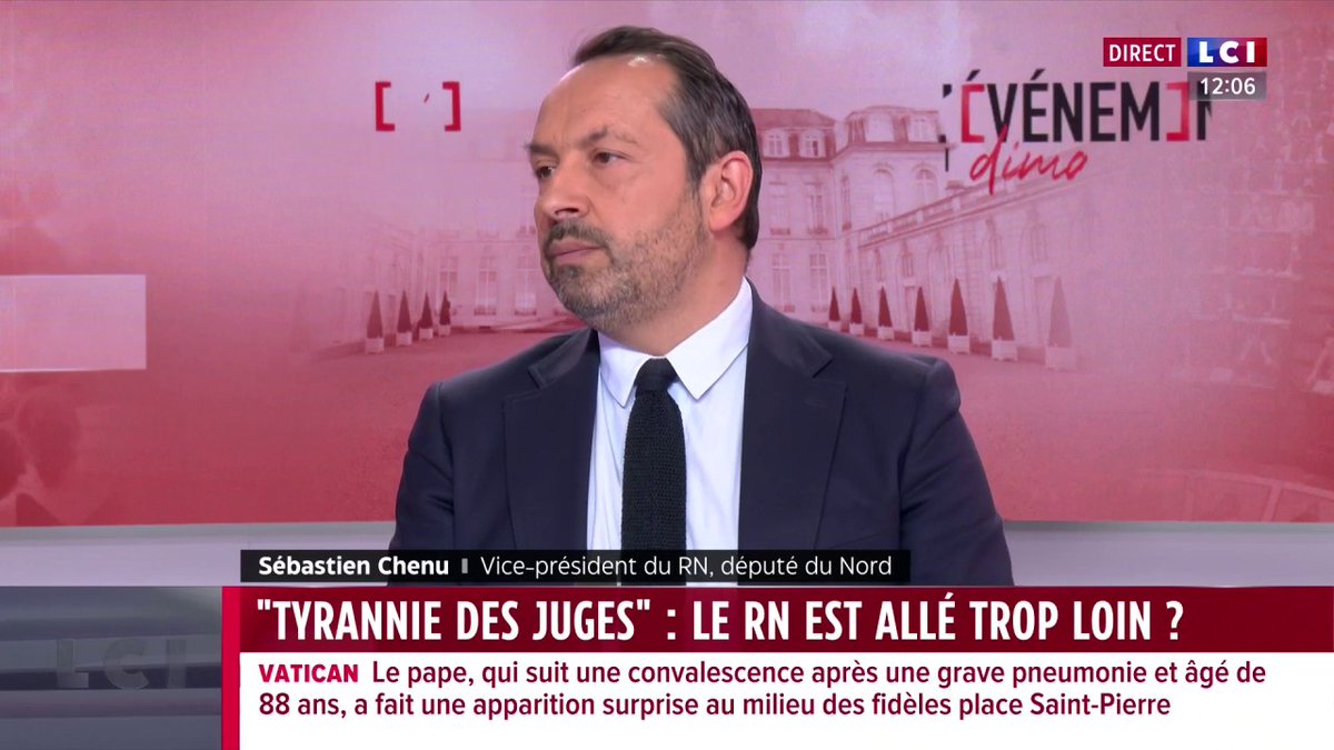 🔴 Faut-il interdire aux magistrats de se syndiquer ? 🗣️ Sébastien Chenu (Sébastien Chenu), député et vice-président du RN, invité de Marie Chantrait : "Se syndiquer lorsqu'on est magistrat c'est quelque chose qui pose problème, qui pose question (...) Le débat est ouvert."