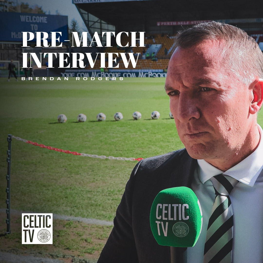 🗣 Manager Brendan Rodgers spoke to Celtic TV before this afternoon's game against St Johnstone #STJCEL | #CelticFC🍀
