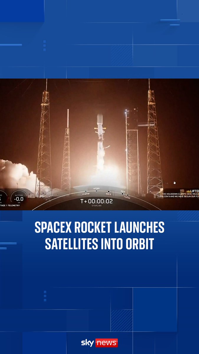 SpaceX launched its Falcon 9 rocket carrying 28 Starlink satellites into orbit from Cape Canaveral Space Force Station in Florida.